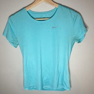 Nike Womens DriFit Light Blue T-shirt